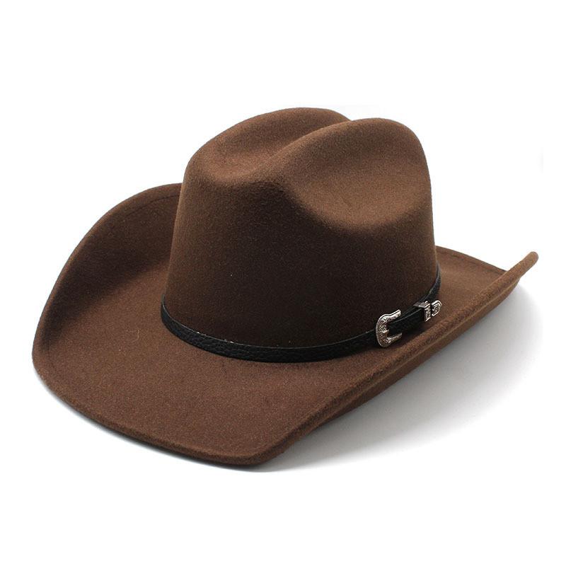 Western Cowboy Hat For Men Women Wool Felt Sun Protection Stylish Summer Accessory