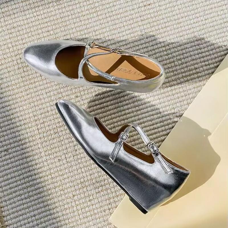 Fashion Pointed Toe Women Shoes Summer New Fashion Sandals 2025 Luxury Dress Party Women Marie Janes Shoes Buckle Zapatos Mujer