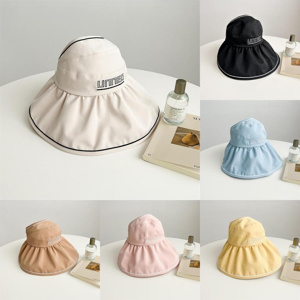 Stylish Fisherman Hat With Wide Brim Sun Protection Breathable Windproof Sunshade Cap For Women Traveling Shopping Outdoors