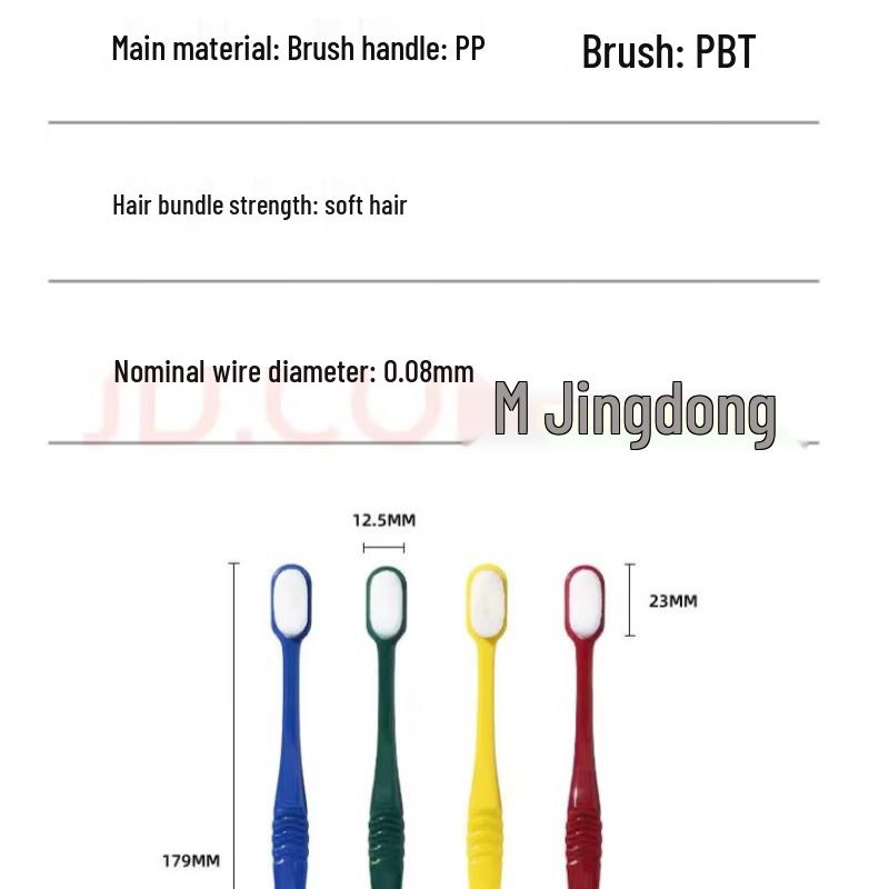 RAOYI Ultra-Soft Sensitive Gum Travel Toothbrush 8-Pack