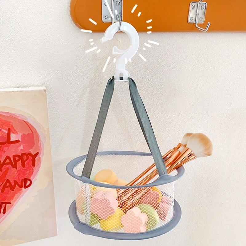 Makeup Brush Storage Powder Puff Drying Bag Mesh Pocket Anti Deformation Drying Clothes Mesh Basket Household Use Air Drying St