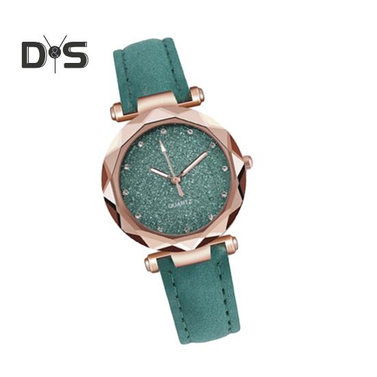 Dam Casual Klocka Strass Rund Urtavla Faux Läderarmband Dam Affär Formell Klänning Kvarts Armbandsur Mode Smycke Tillbehör Födelsedagspresent