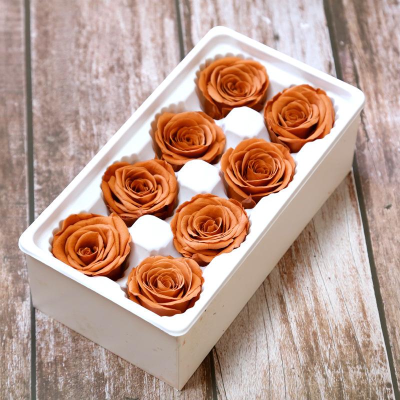 Ewige Lebensblume Material Geschenkbox Unsterbliche Rose Blume Getrocknete Rose Künstliche Konservierte Blumen Kopf Rosen