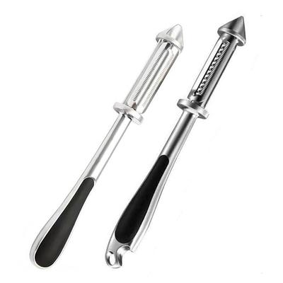 All-in-One-Gemüseschäler, 5-in-1-Gemüse- und Schäler, rutschfester Griff.