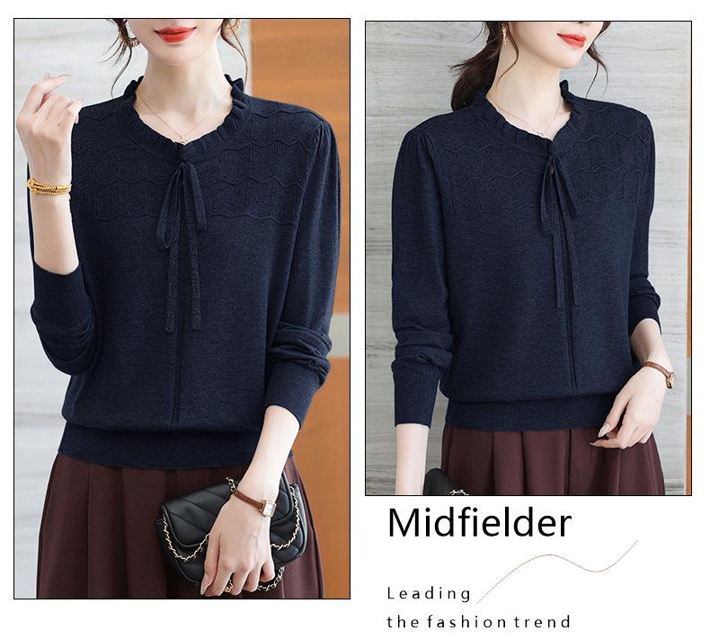 Damen Merino Strickpullover: Stilvolles, lockeres und leichtes Herbstoberteil