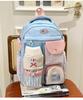 Nylon School Backpack For Girls With Waterproof Design And Letter Pattern For School And Travel
