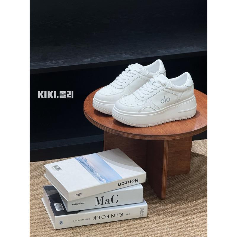 

Кожаная версия~ Новая платформа Maillard увеличивающая рост универсальная повседневная спортивная обувь женские кеды 35 белый