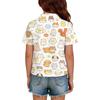Kids Casual Short Sleeve Polo Shirt Animal Pattern Printed Lightweight Comfortable Breathable Tee Top for Everyday Wear