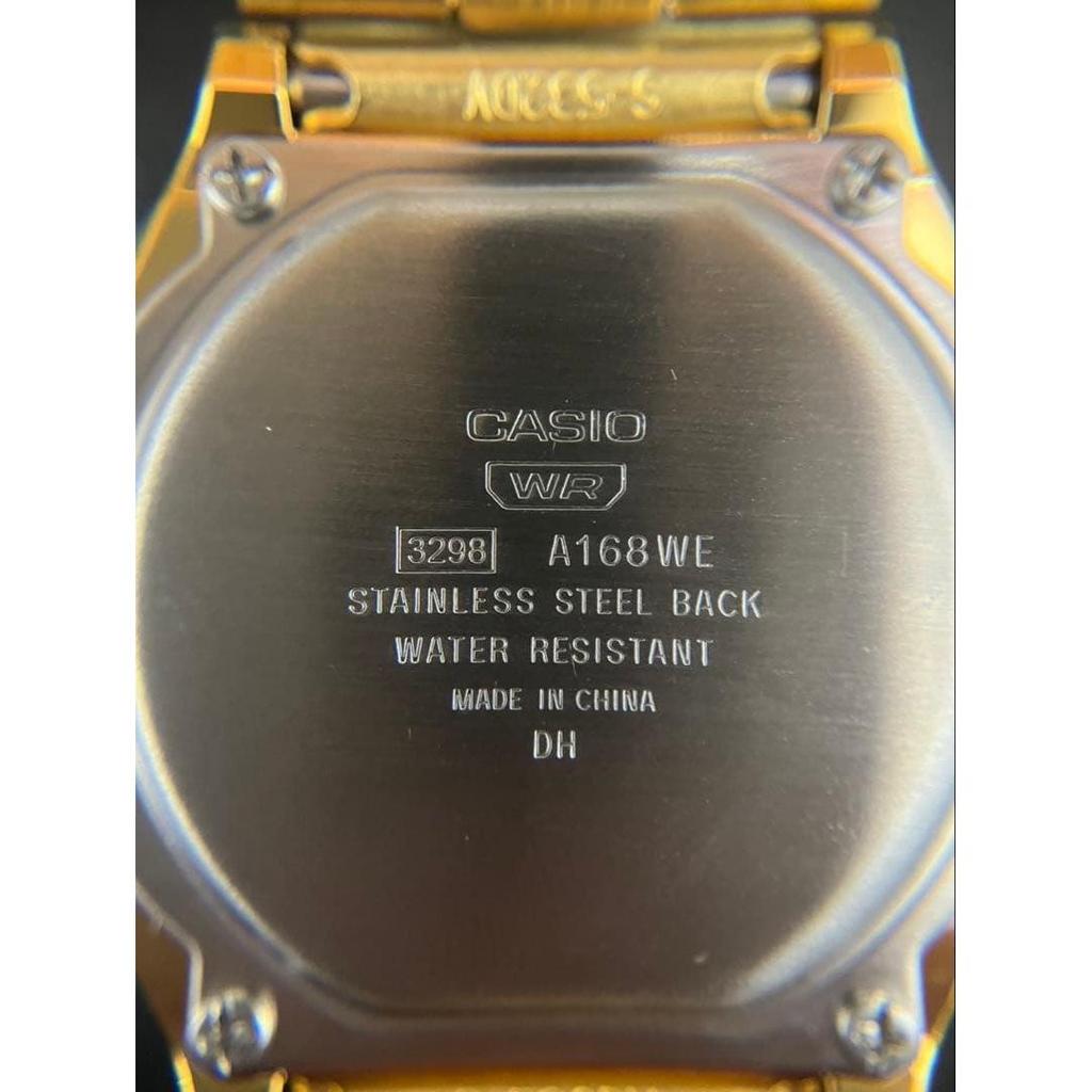 Used 【New Unused】Casio VINTAGE A168WERG-2A Gold Wristwatch