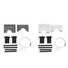 Wall Penetration Line Set Cover Kit Plastic Split AC Line Set Wall Cover with Soft Gasket for Indoor Outdoor Air Conditioner