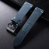 Vintage Calfskin Watch Band 18mm 20mm 21mm 22mm Handmade Stitching Cowhide Strap for Omega for Seiko Men's Brown Black Wristband