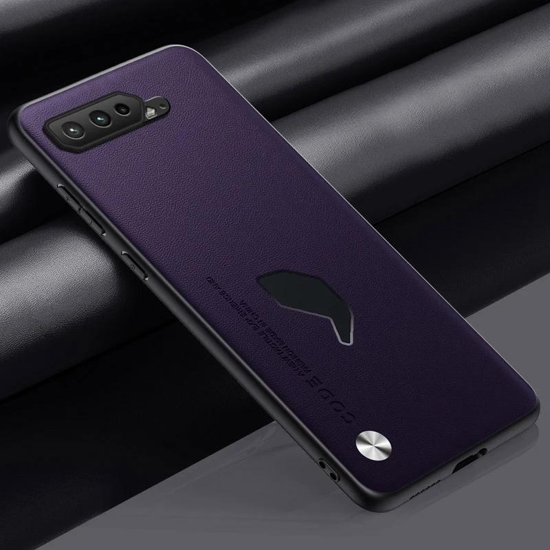 Silicone Full Protection Phone Case For Asus ROG Phone 7 6 D 6D Luxury PU Leather Case For Asus ROG Phone 3 5 S 5S Cover Coque