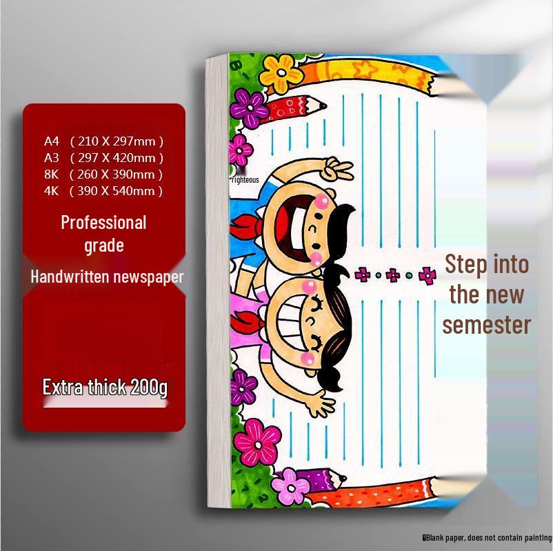 Premium White Drawing & Marker Paper: A4/A3 Art Cards & Hand-Copied Sheets A4 (20 sheets)