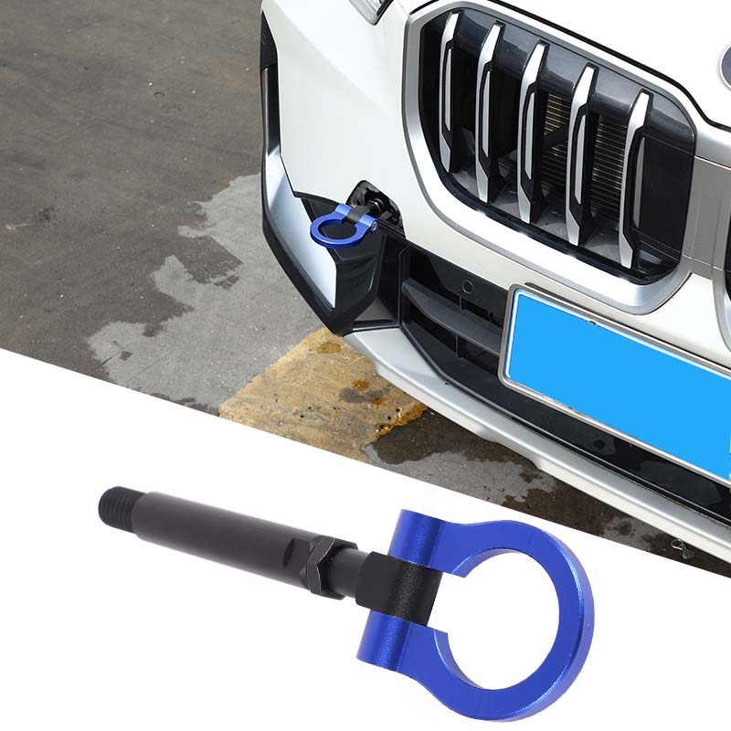 Car Forward Trailer Hook Tow Ring Bumper Tow Hook Trim For BMW X1 U11 2023-2026 Aluminum Alloy Exterior Car Accessories