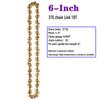 4/6  Inch Gold Chain Guide Electric Chainsaw Chains and Guide Used for Logging and Pruning Chainsaw Parts