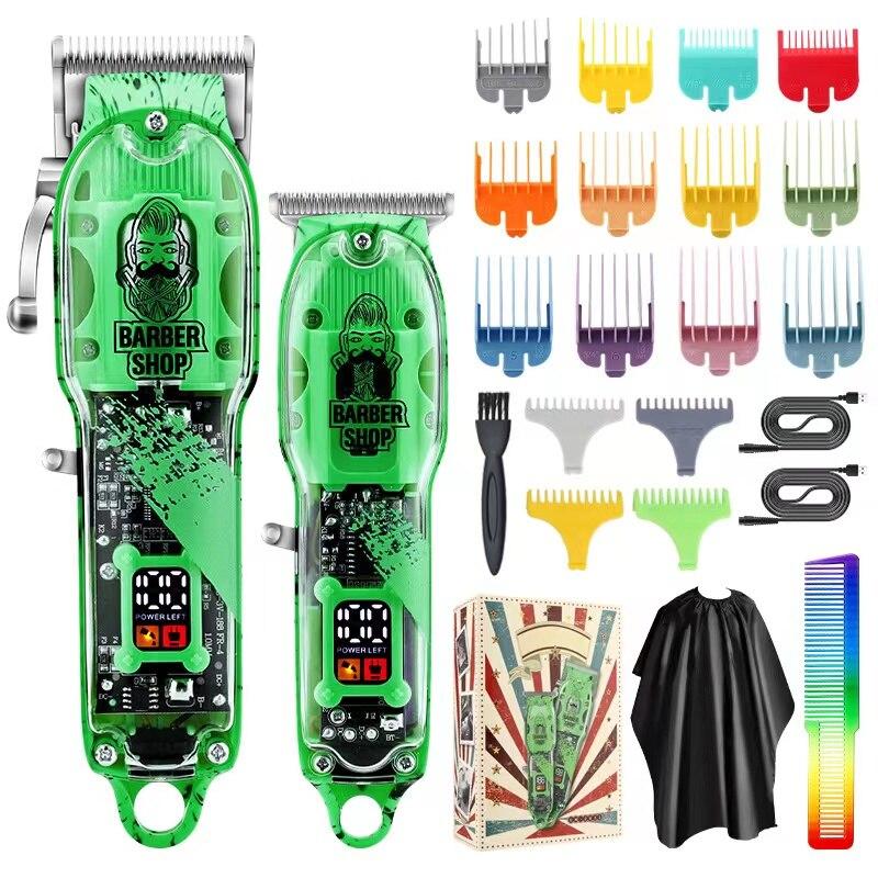 Professional Cordless Adjustable LM-2032 Hair Trimmer For Men Beard Hair Clipper Electric Hair Cutting Machine Barber Shop Kit