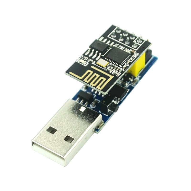 Kompakter 8266 Programmierer ESP01 WIFI Drahtlosmodul USB-Adapter für ESP01S-Modul Ermöglicht einfache Firmware-Uploads