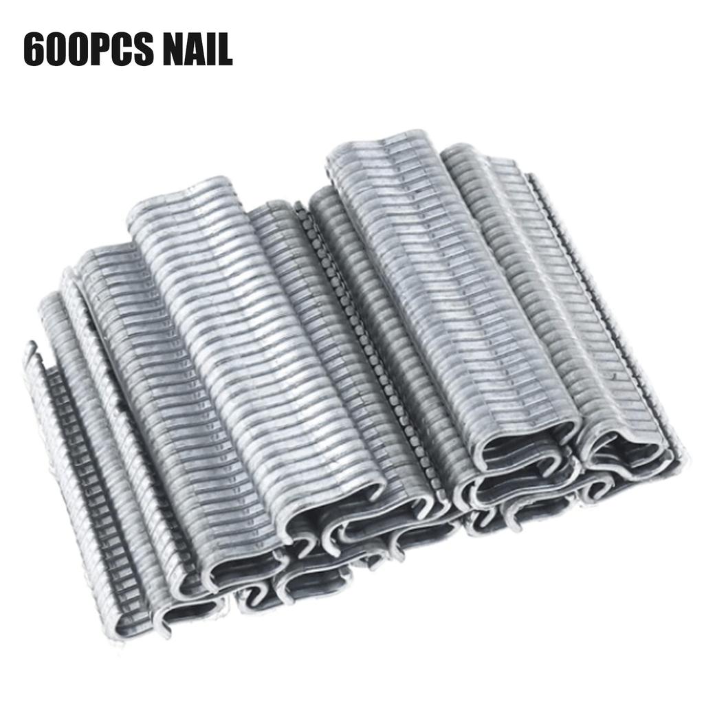 Hog Ring Plier Tool and 600Pcs M Clips Staples Rabbit Chicken Mesh Cage Wire Fencing Caged Clamp Installation Poultry Cage Plier