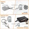 Mini Foldable Nail Clipper with Keychain - Portable Flip-Top Kitten Design