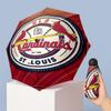 St. Louis Cardinals Printed 5?Fold Mini Umbrella 8?Rib Windproof Compact Umbrella For Women Pocket Carry