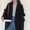 New Year Red Woolen Coat Women's Winter Double-sided Woolen Coat Versatile Long