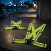 2pcs Green Color Reflective Safety Vest Unisex Design Warning Safety Vest  Jogging Activity