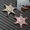 Hexagonal Star Metal Fingertip Gyroscope Fidget Spinner Silent Bearing Hand Cranked Stress Relief Toy Suitable For Children