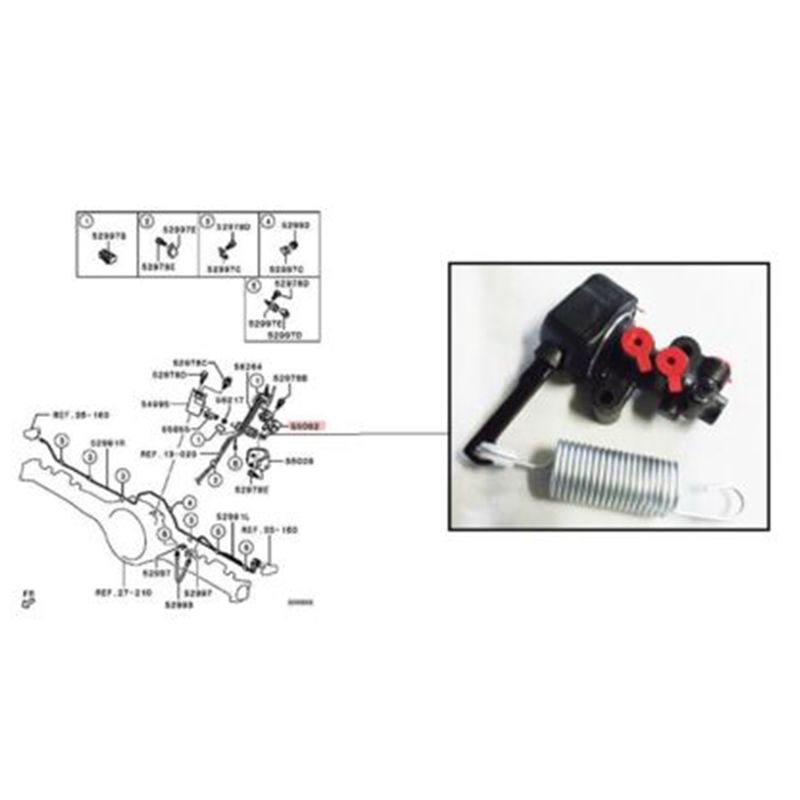 Car Brake Load Sensing Valve 4655A011 For Mitsubishi Pickup Triton L200 L200 4WD 2005-2016