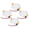 4pcs 4in Ceiling Light Round LED Downlight DC 12V 3W White RV Modification Accessories for Caravan Y