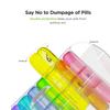 Plastic Pill Organizer Tablet Dispenser 7 Days Weekly Medicine Container with 21 Compartments Weekly Pill Organizer