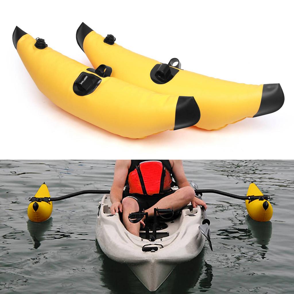 2pcs Kayak PVC Inflatable Outrigger Float Kayak Boat Fishing Standing Float Stabilizer