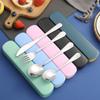 Portable Tableware Spoon Fork Four-piece Set Household Student Tableware Set Fit Outdoor Tableware Cutlery Set4