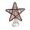 Spiral Star Christmas Tree Ornament Made from Wood and Wire for Charming Holiday Home Decoration and Gatherings