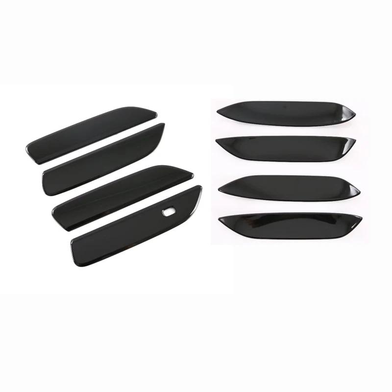LHD RHD For BYD ATTO 1 Dolphin EA1   ABS Carbonfiber Black Outer Door Handle Door Bowl Catch  Exterior Decorate Sticker
