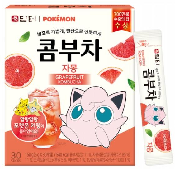 

[DAMTUH] Kombucha Tea Pokemon Edition, подарок для покемонов 30 sticks оранжевый