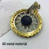 Zinc Alloy Wheel-Style Fidget Spinner for Stress Relief