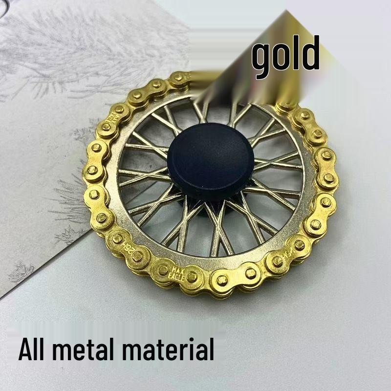 Zinc Alloy Wheel-Style Fidget Spinner for Stress Relief