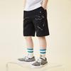 DODUODUO Boys' Ink Dot Print Soft Stretchy Sports Shorts