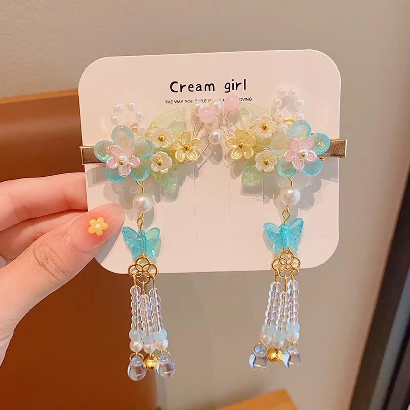 Ancient Style Tassel Hanfu Hair Accessories for Women & Girls - Chinese Princess Hair Clips