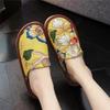 Japanese-Style Cotton Slippers: Velvet-Lined, Anti-Slip, Printed Linen, Soft TPR Sole, Durable, Comfortable, Warm.