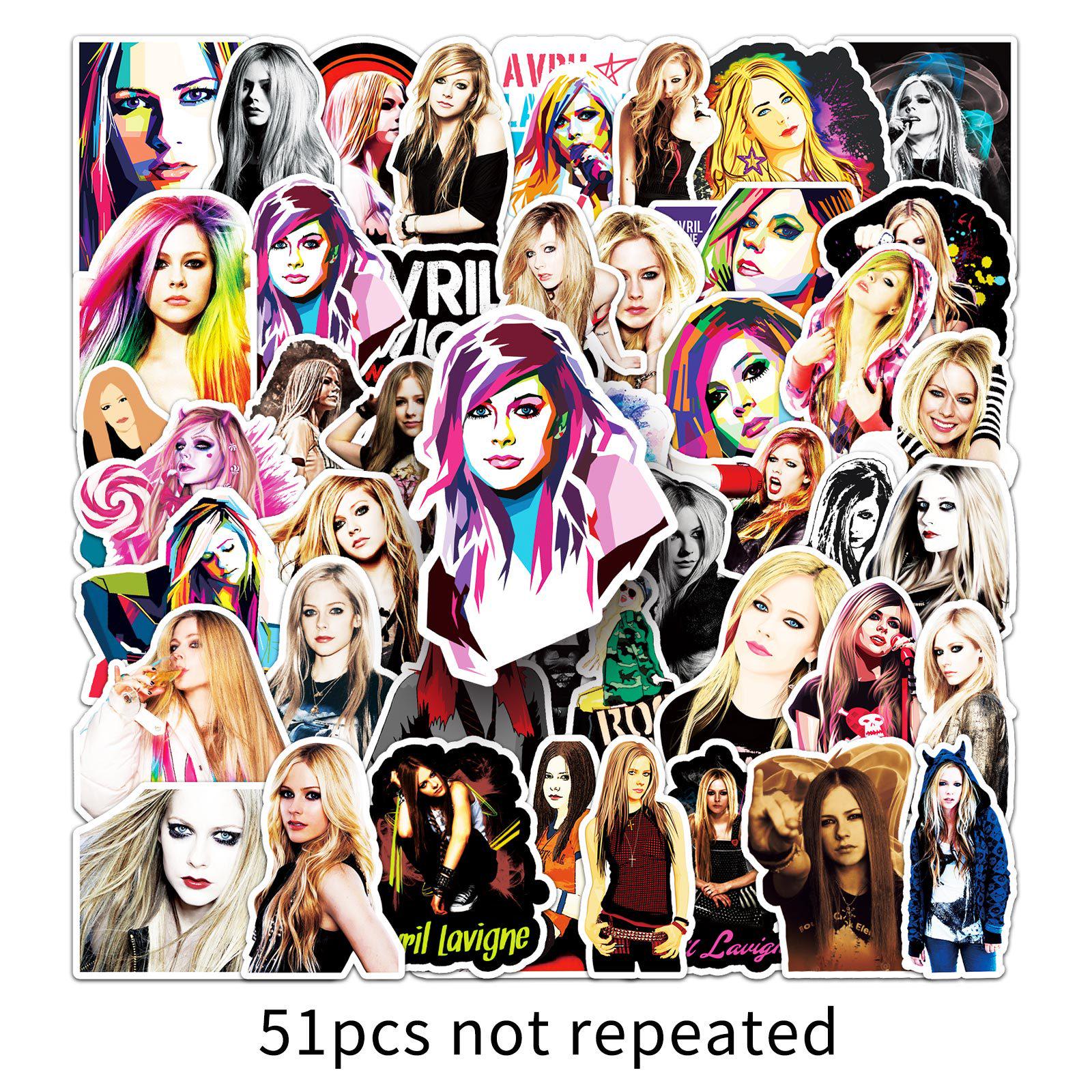 

51 Avril Stickers: European & American Colorful DIY Notebook Planner Star Stickers