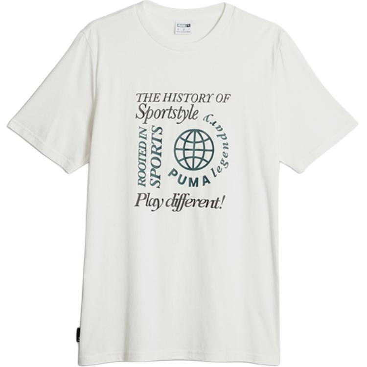 PUMA Sports Life Collection T Shirt Men s White 624712-65 170/92A/S