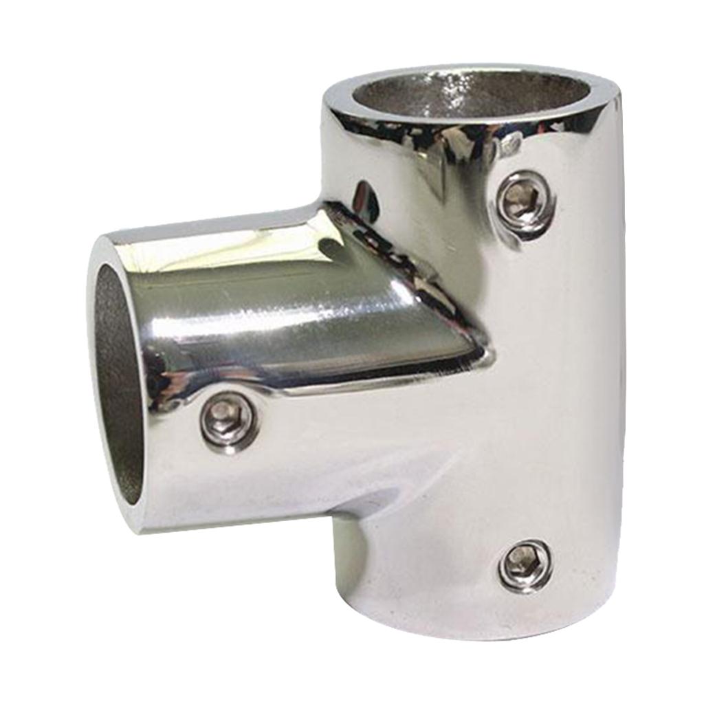 316 Stainless Steel Boats Handrail T/Tee Fitting - Heavry Duty 90 Degree Rail Connector for 22mm Pipe Tubing 3