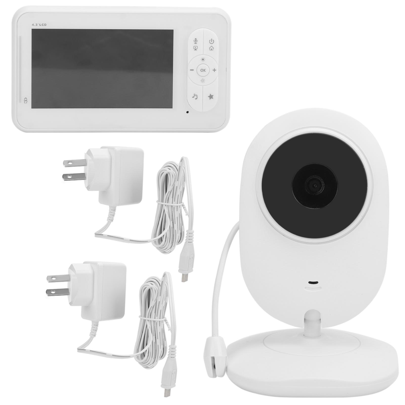 

Wireless Digital Baby Monitor Temperature Display Music Function Video Baby Monitor 100240VAU Plug US Plug