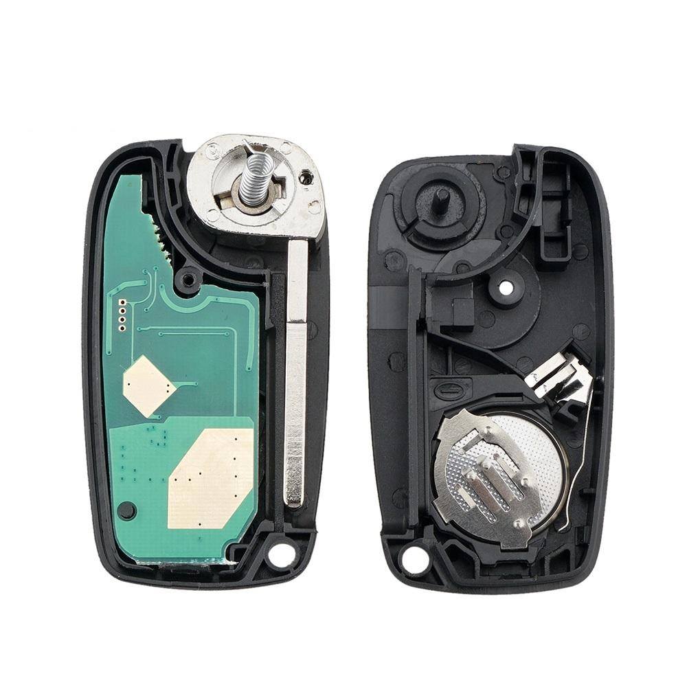 Chave em branco id46 3 botões Fiat Fiorino Doblo Punto 500 Qubo Peugeot Bipper Nemo com eletrônica em branco