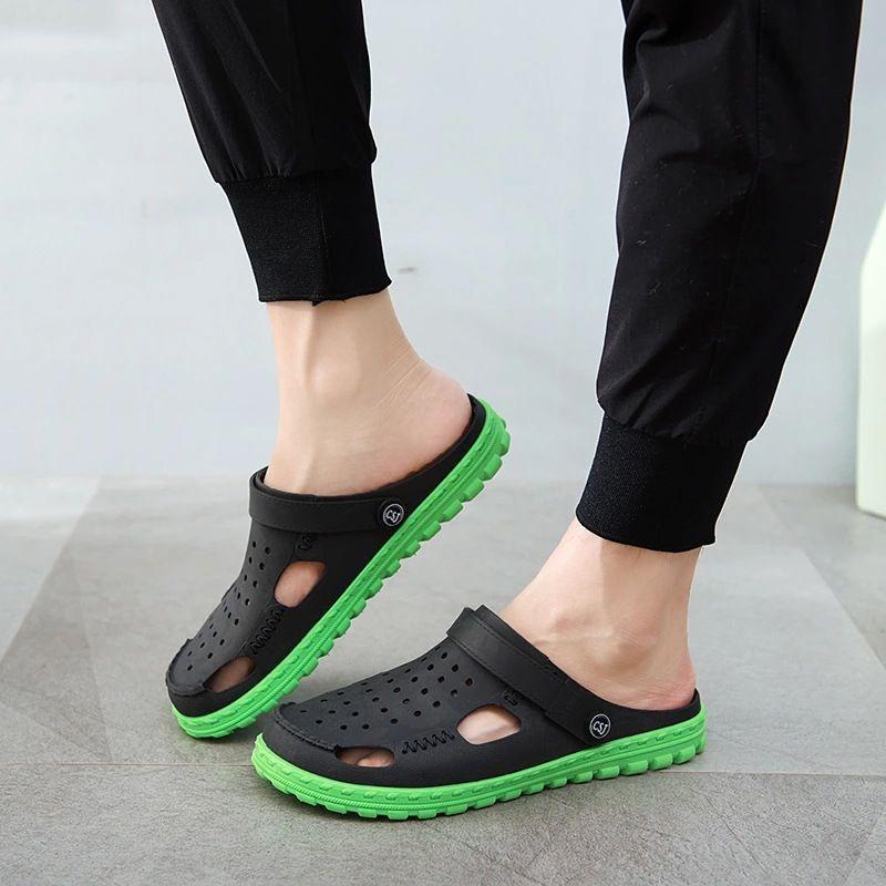 Sandals men's non-smelly feet couple's hole shoes casual comfortable soft travel vacation beach shoes summer