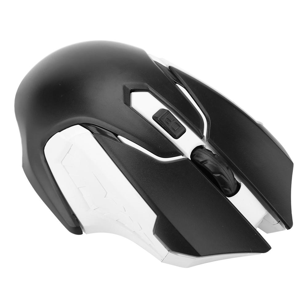 Optical 1200DPI Wireless Gaming Mouse Comfortable Grasp No Delay 2.4G Wireless Mouse - Black