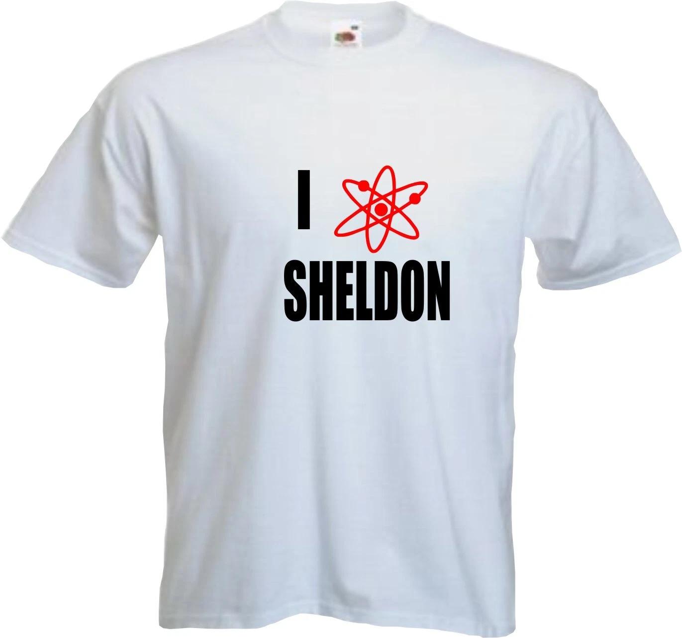 I LOVE SHELDON - FUNNY BIG BANG THEORY SLOGAN Womens T-Shirt M