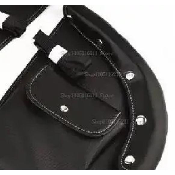 Motorcycle Accessories Lowers Chaps Leg Warmer Wind Deflectors Engine Guard Leather Bag Black Fit For Indian Chieftain 2014-2025