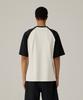 URBANAGE No Time Raglan Color Block Oversized Short Sleeve Black
